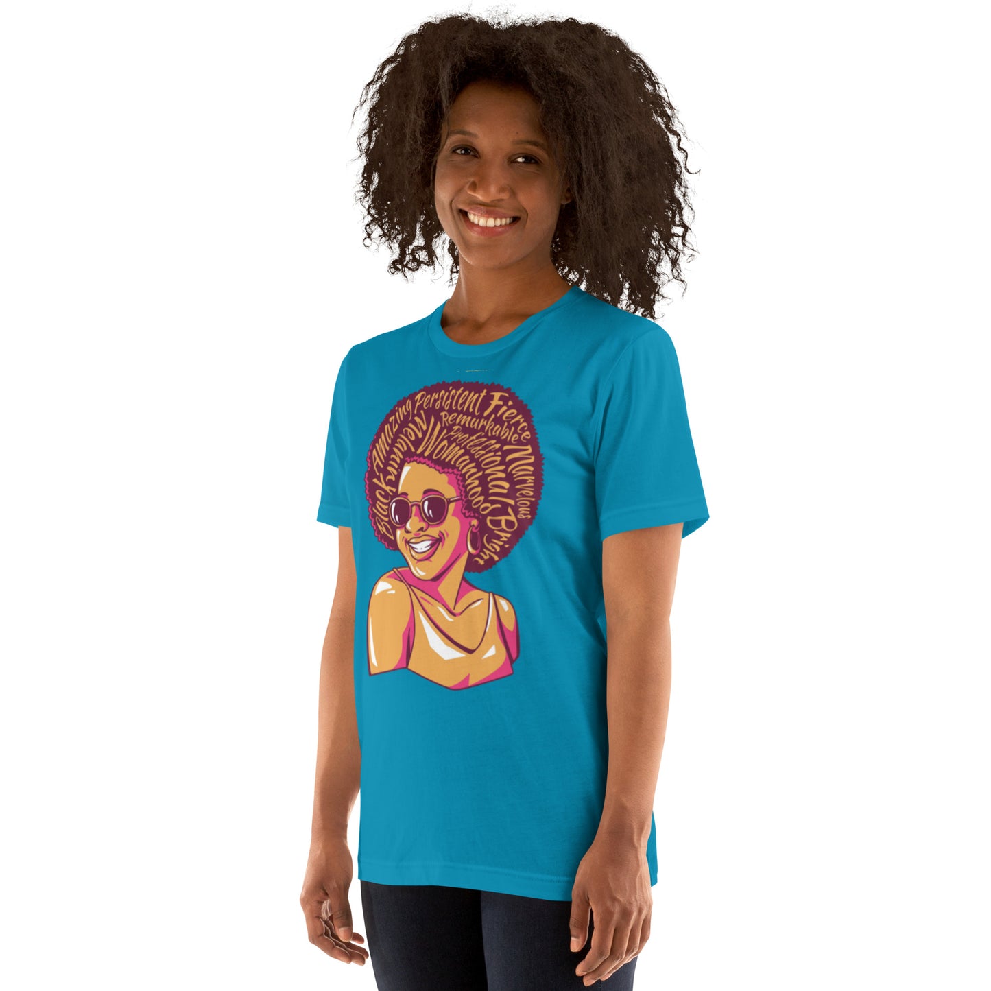 T-Shirts - Marvelous (Glamourange Ebony Staple T-Shirts - Front Print 0011 Model)