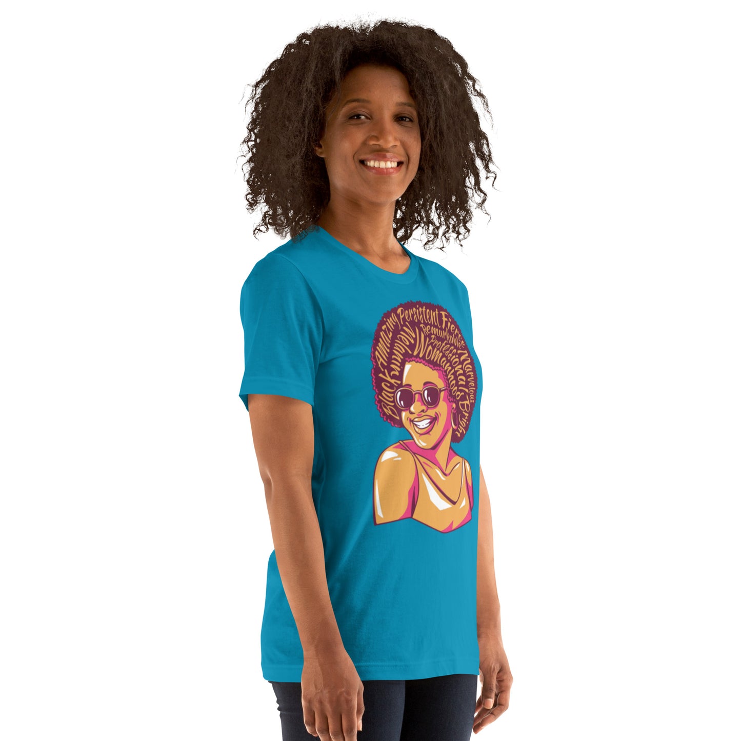 T-Shirts - Marvelous (Glamourange Ebony Staple T-Shirts - Front Print 0011 Model)