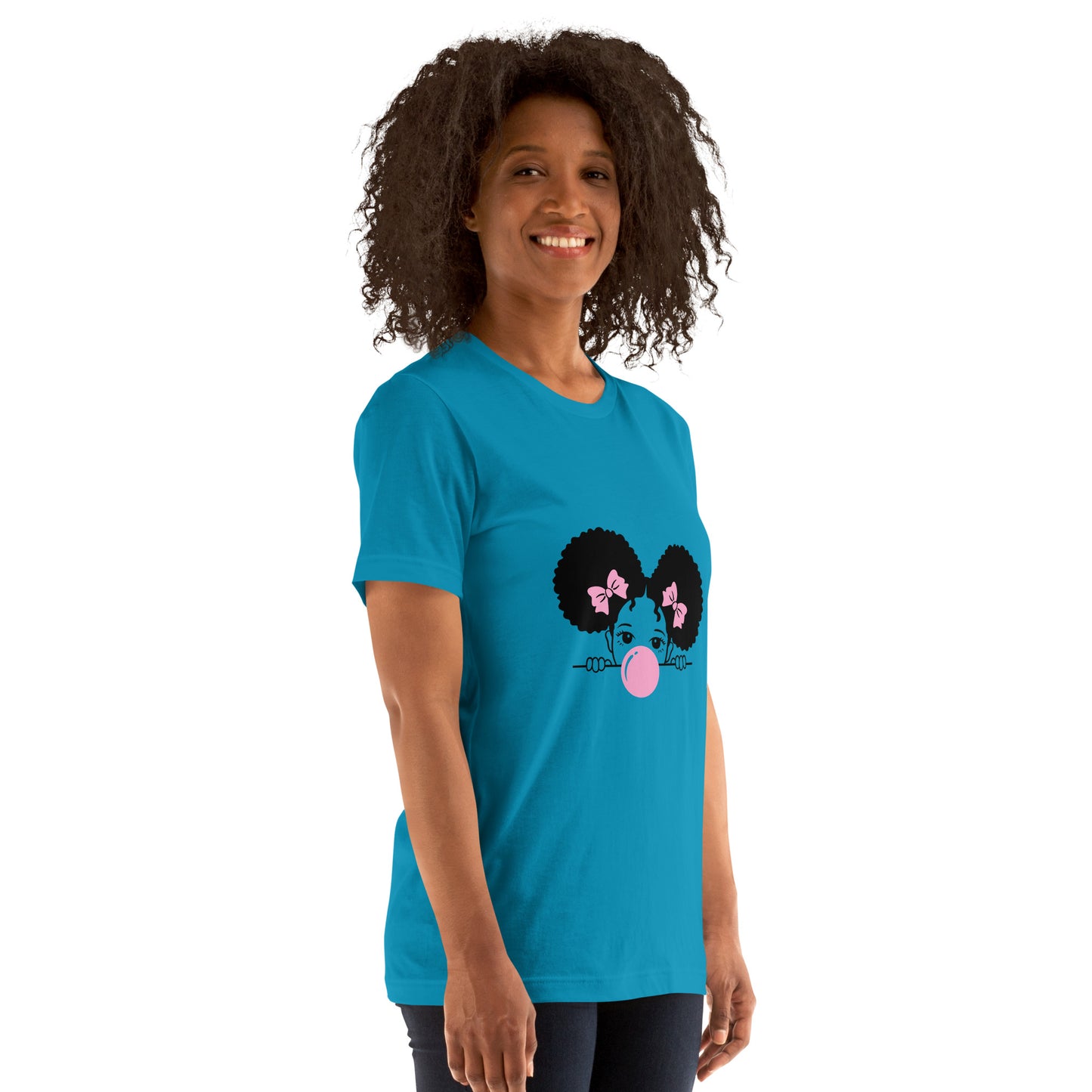 T-Shirts - Cutie (Glamourange Ebony Staple T-Shirts - Front Print 0016 Model)