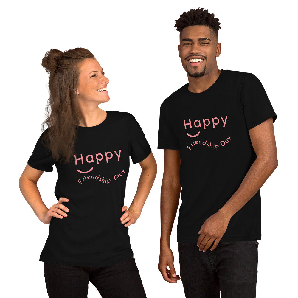 T-Shirts - Happy Friendship (Glamourange Friendship Staple T-Shirts - Front Print)