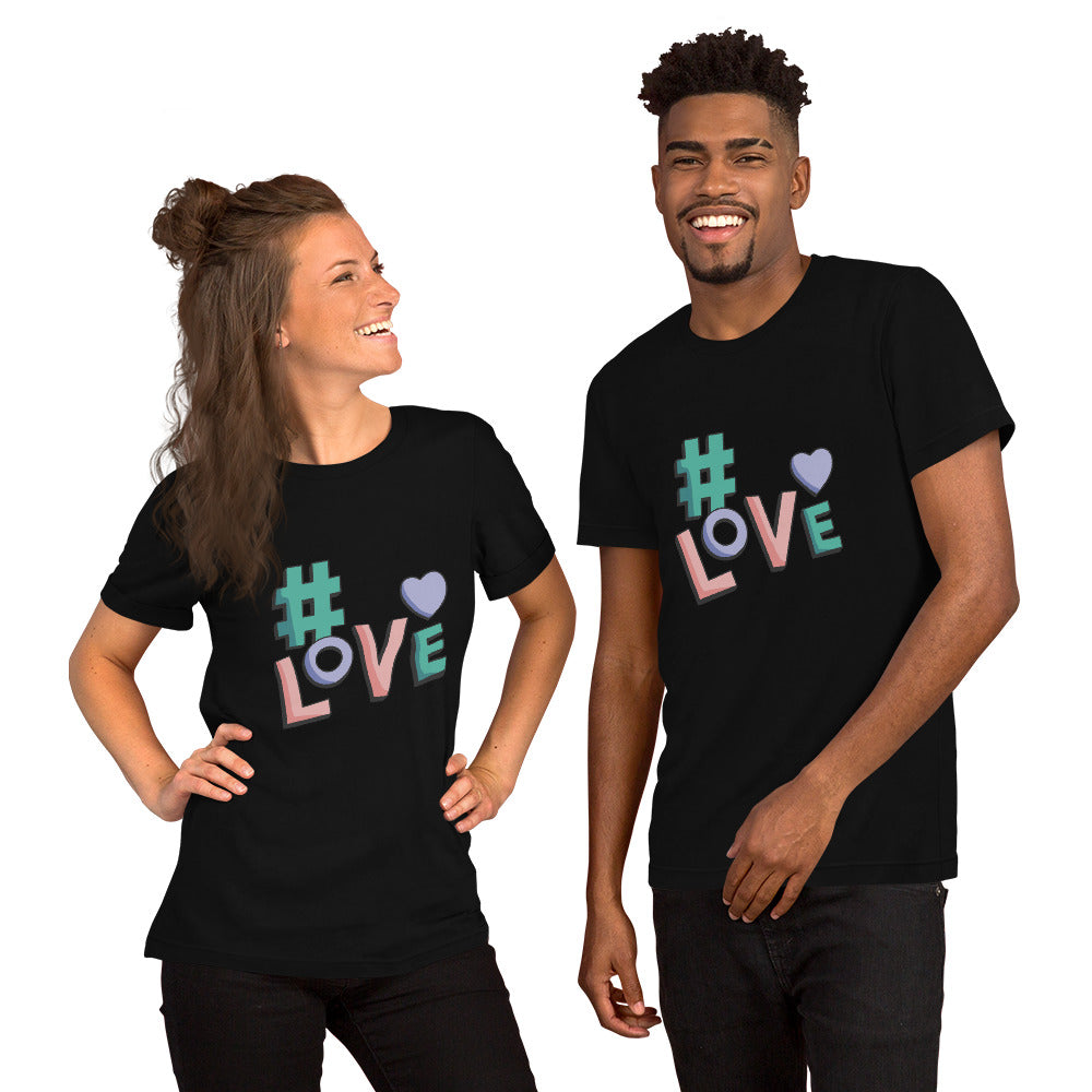 T-Shirts - Love (Glamourange Love Staple T-Shirts - Front Print 001 Model)