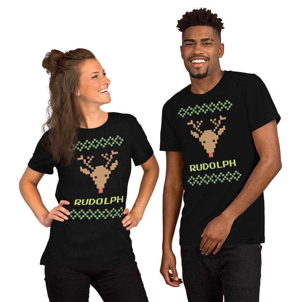 T-Shirts - Rudolph (Glamourange Seasons & Events Staple T-Shirts - Front Print)