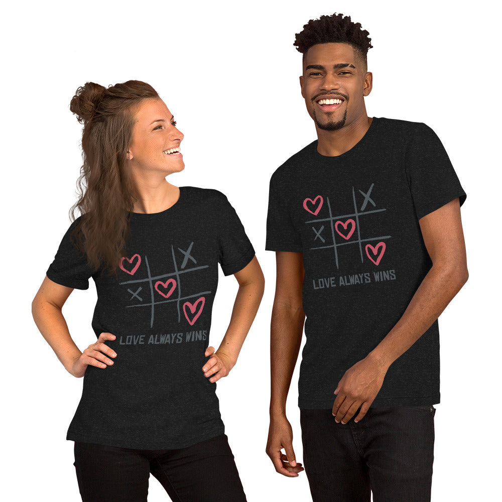 T-Shirts - Love Always Wins (Glamourange Love Staple T-Shirts - Front Print 008 Model)