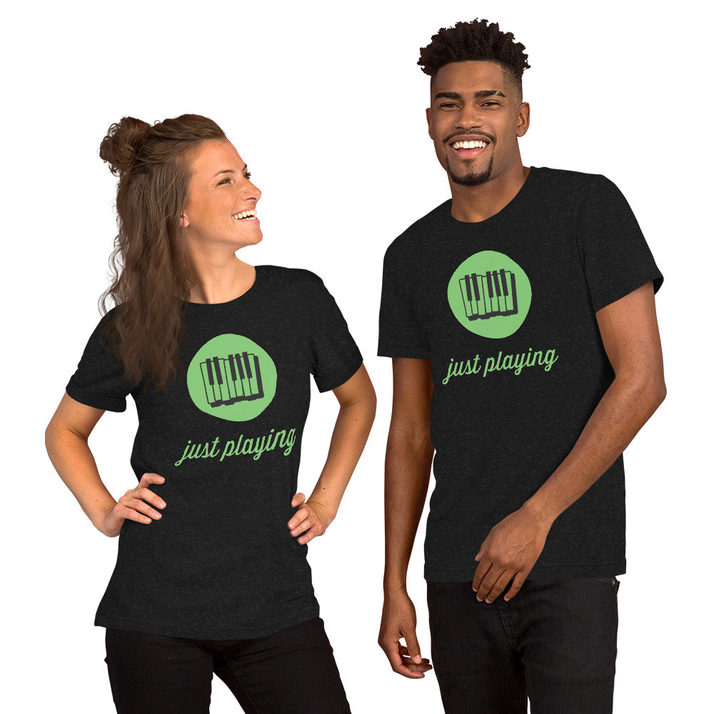 Unisex T Shirts - Just Playing (Glamourange Motivation Staple T-Shirts - Front Print)