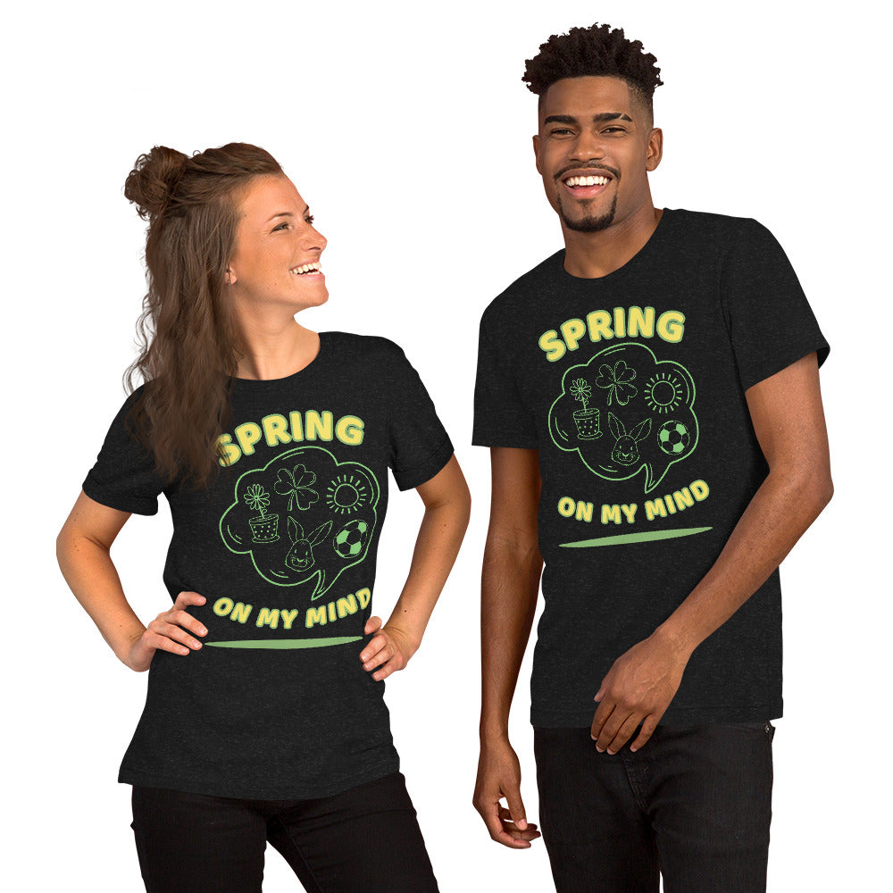 T-Shirts - Spring On my Mind (Glamourange Seasons & Events Staple T-Shirts - Front Print)