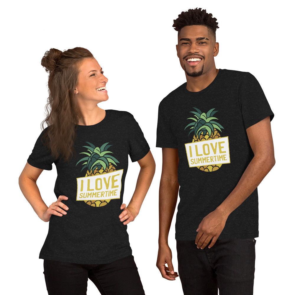 T-Shirts - I Love Summertime (Glamourange Seasons & Events Staple T-Shirts - Front Print)