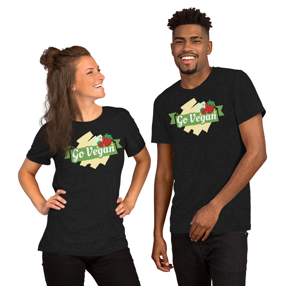 T-Shirts - Go Vegan (Glamourange Environment Staple T-Shirts - Front Print)