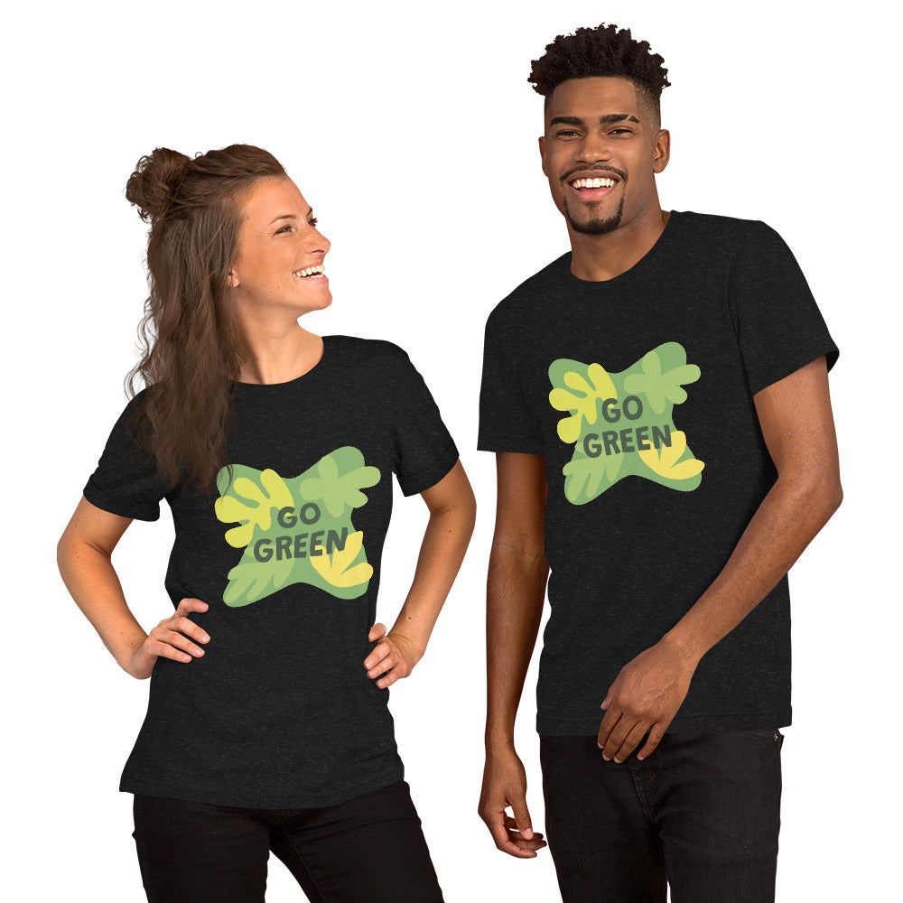 T-Shirts - Go Green (Glamourange Environment Staple T-Shirts - Front Print)