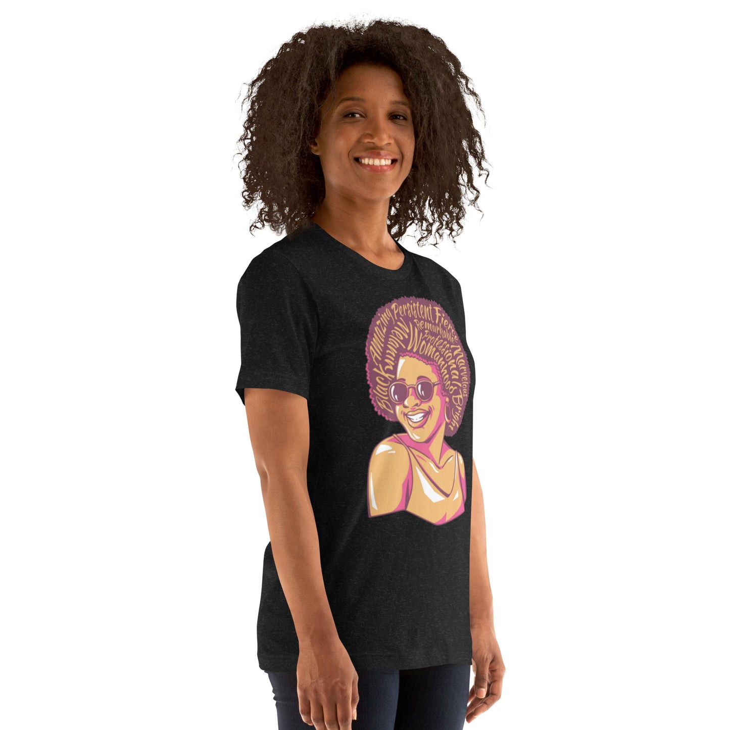 T-Shirts - Marvelous (Glamourange Ebony Staple T-Shirts - Front Print 0011 Model)