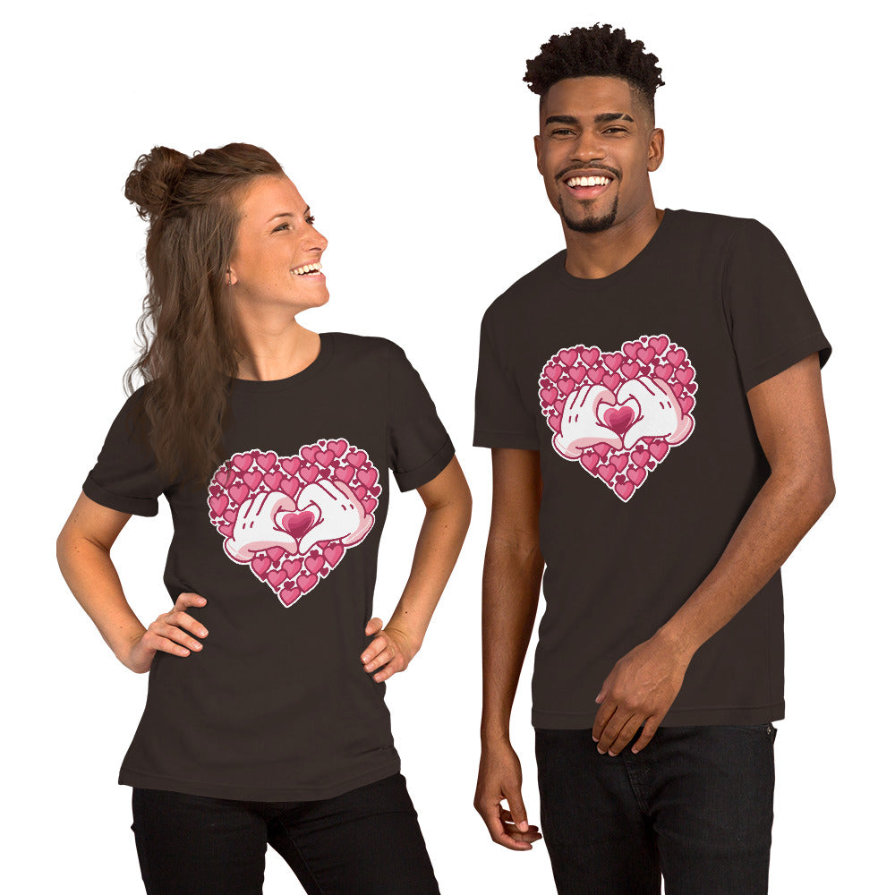 T-Shirts - Love (Glamourange Love Staple T-Shirts - Front Print 0045 Model)