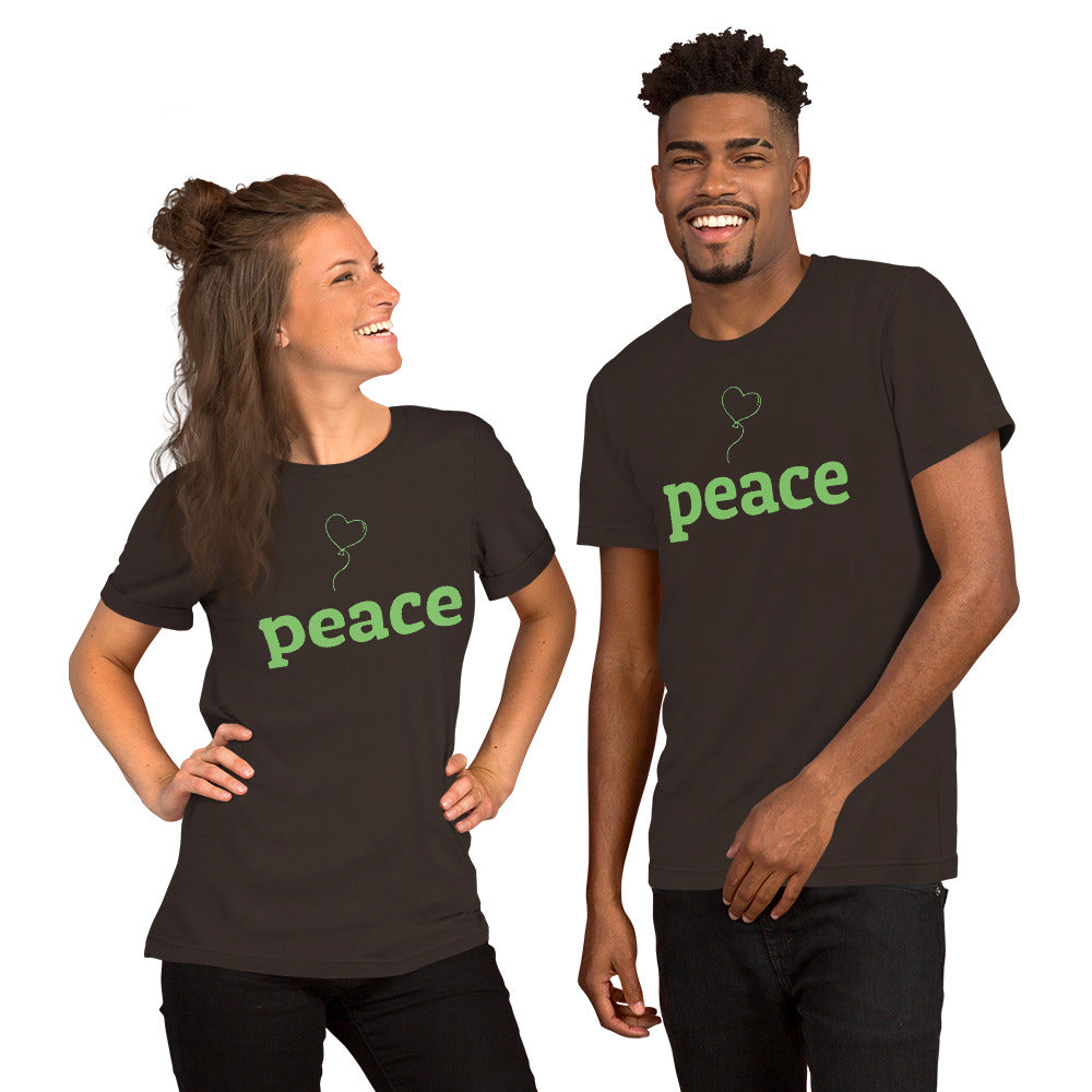 T-Shirts - Peace (Glamourange Motivation Staple T-Shirts - Front Print)