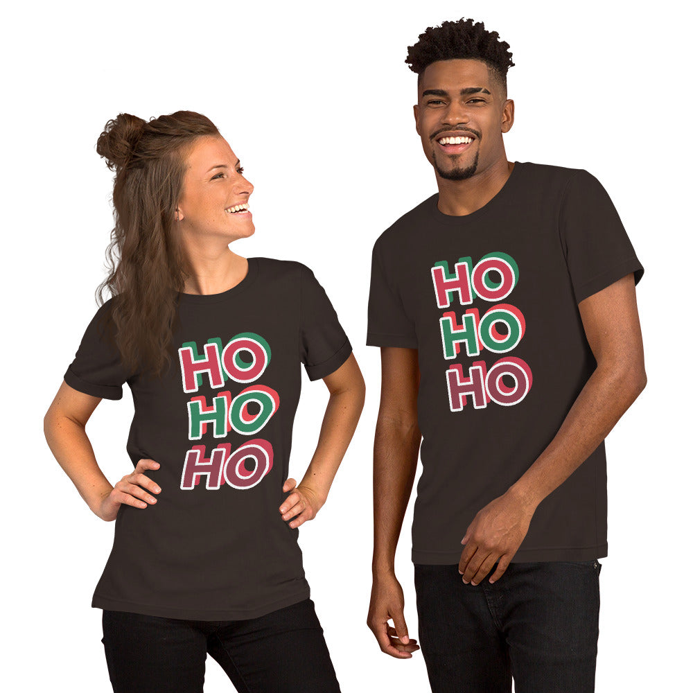 T-Shirts - Ho Ho Ho (Glamourange Seasons & Events Staple T-Shirts - Front Print)