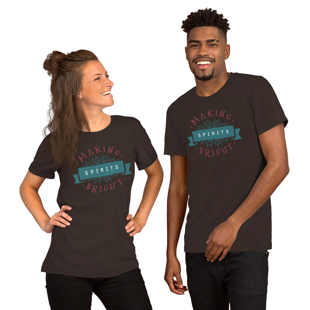 T-Shirts - Making Spirits Bright (Glamourange Seasons & Events Staple T-Shirts - Front Print)