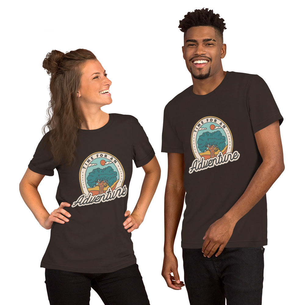 T-Shirts - Time For An Adventure (Glamourange Seasons & Events Staple T-Shirts - Front Print)