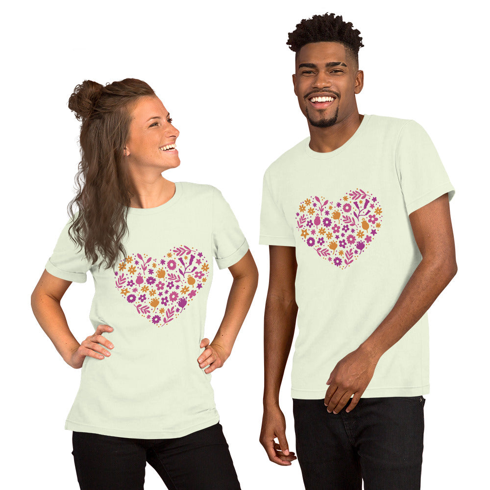 T-Shirts - Love (Glamourange Love Staple T-Shirts - Front Print 0044 Model)