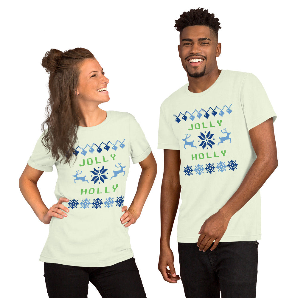 T-Shirts - Jolly Holly (Glamourange Seasons & Events Staple T-Shirts - Front Print)