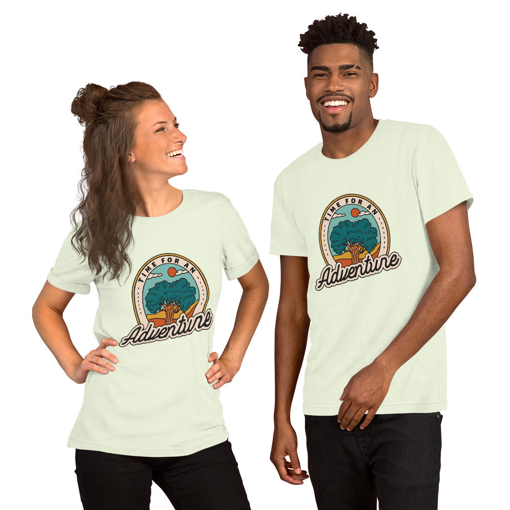 T-Shirts - Time For An Adventure (Glamourange Seasons & Events Staple T-Shirts - Front Print)