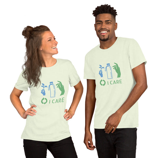 T-Shirts - I Care (Glamourange Environment Staple T-Shirts - Front Print)