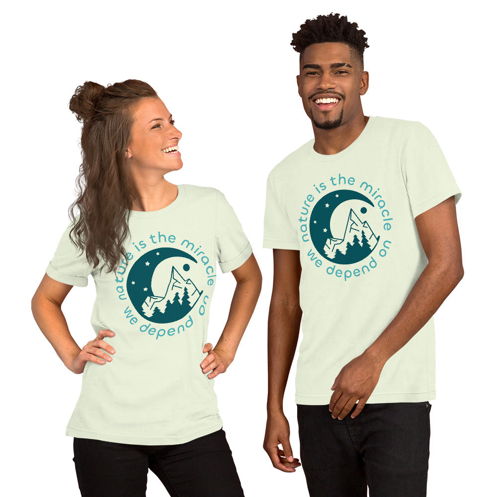 T-Shirts - Nature Is Miracle (Glamourange Environment Staple T-Shirts - Front Print)