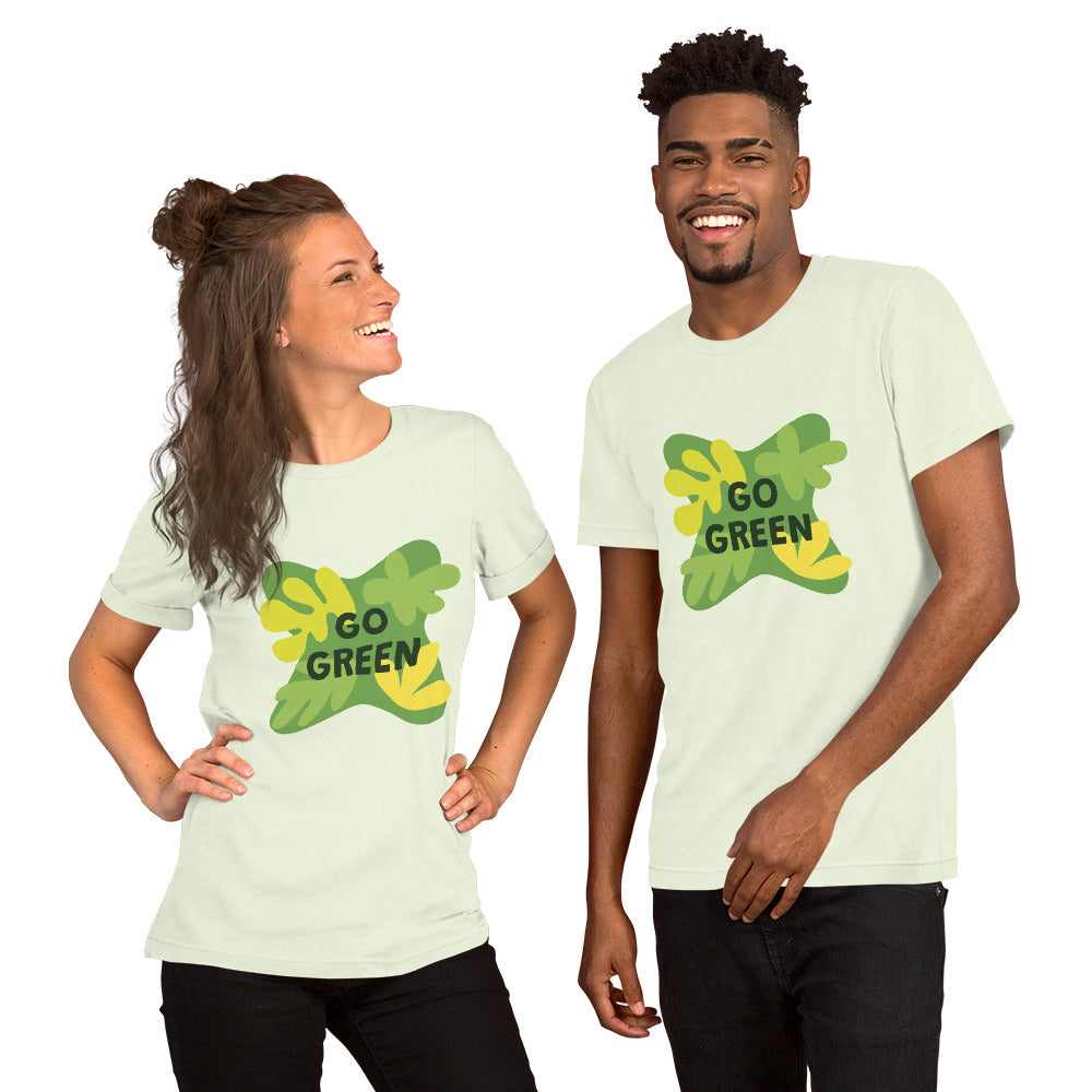 T-Shirts - Go Green (Glamourange Environment Staple T-Shirts - Front Print)