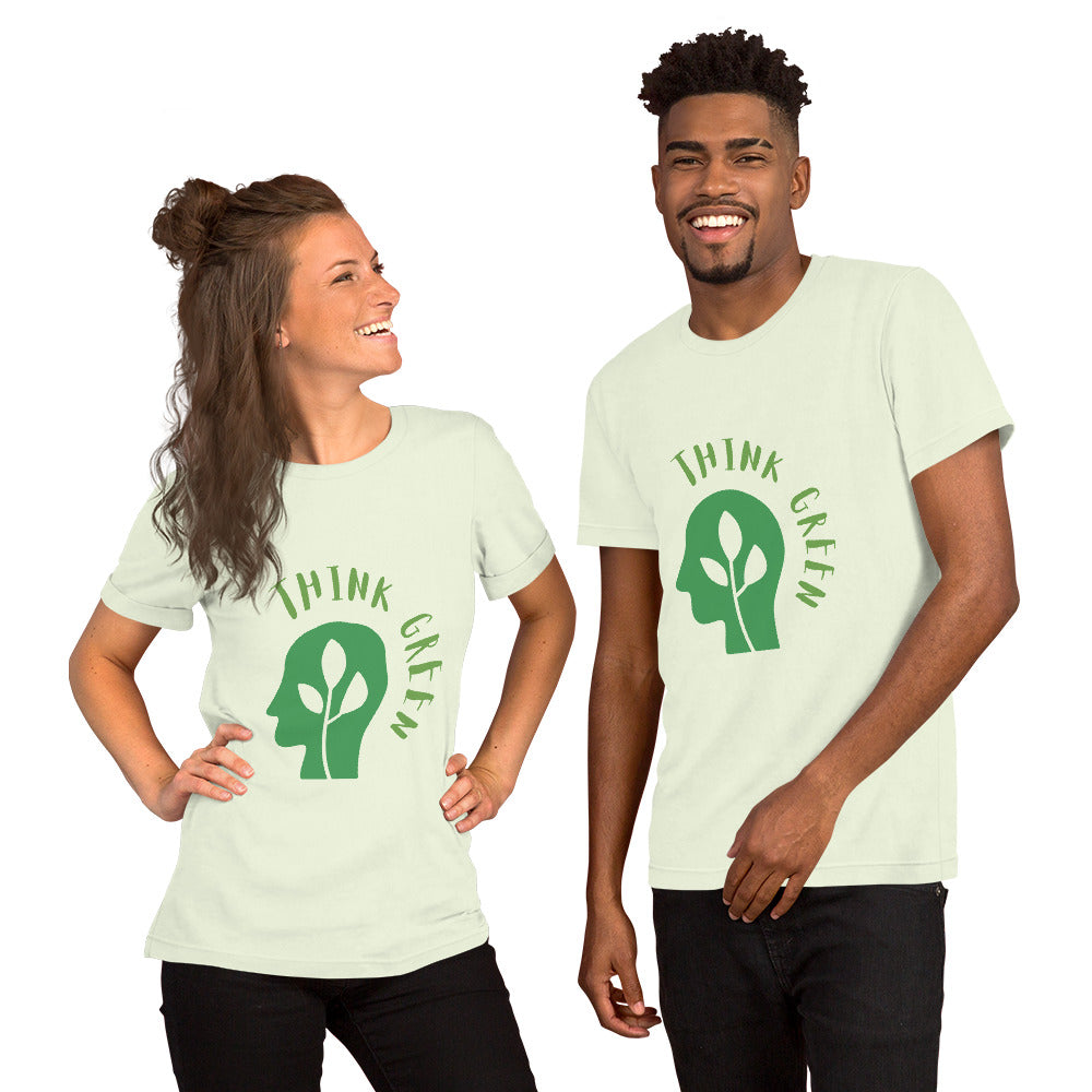 T-Shirts - Think Green (Glamourange Environment Staple T-Shirts - Front Print)