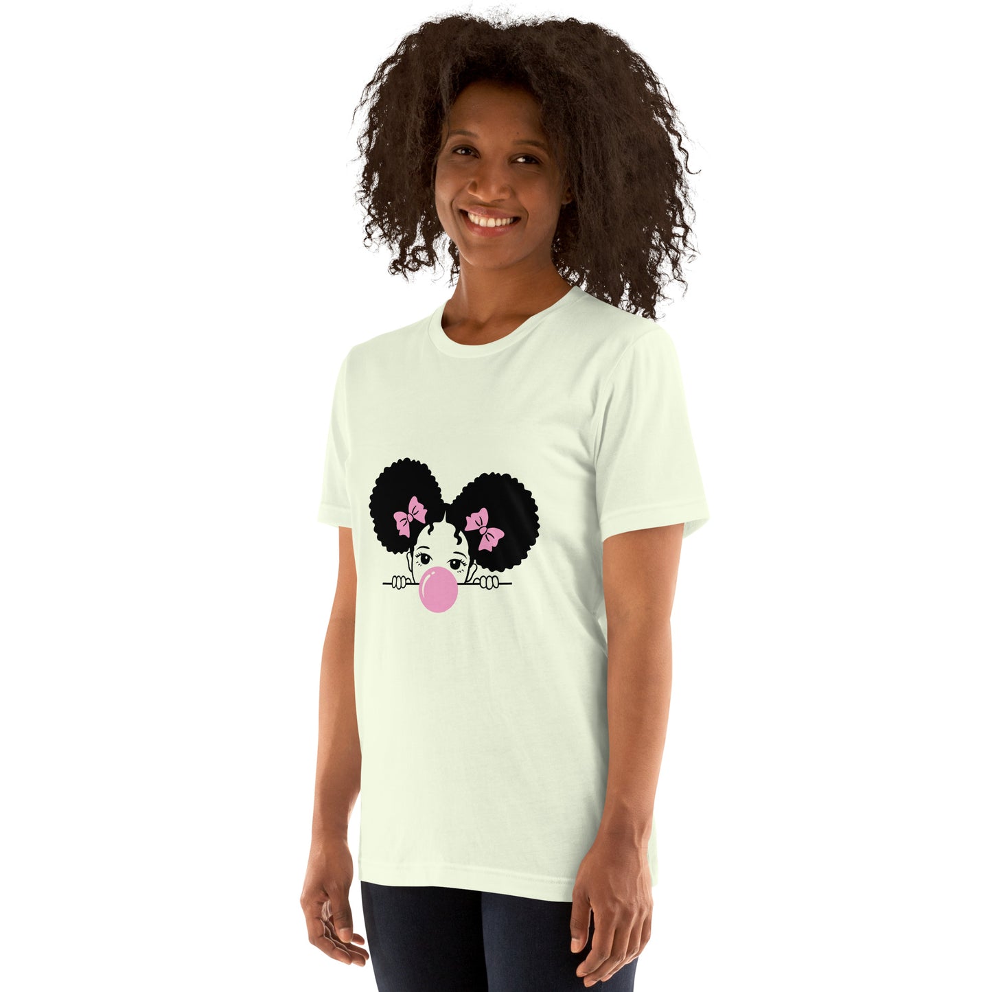 T-Shirts - Cutie (Glamourange Ebony Staple T-Shirts - Front Print 0016 Model)