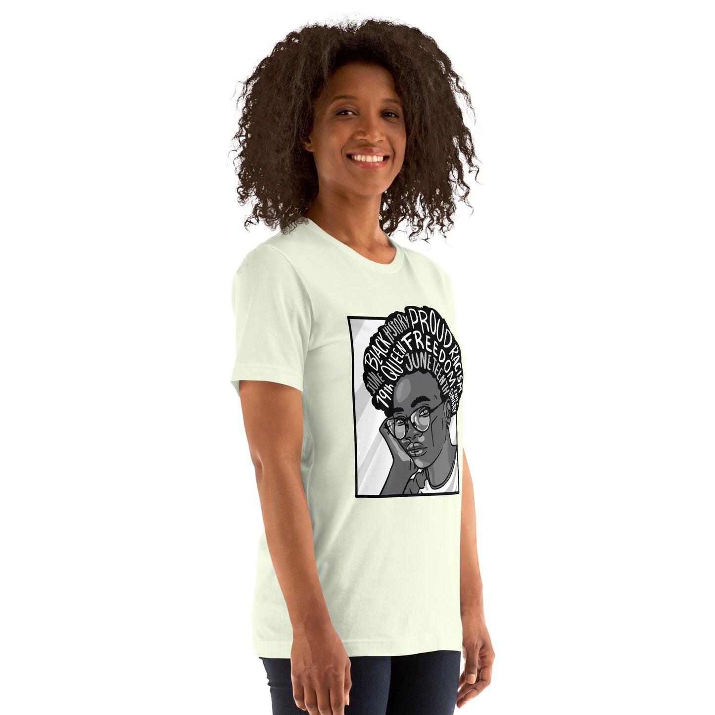 T-Shirts - Ebony Journey (Glamourange Ebony Staple T-Shirts - Front Print 003 Model)