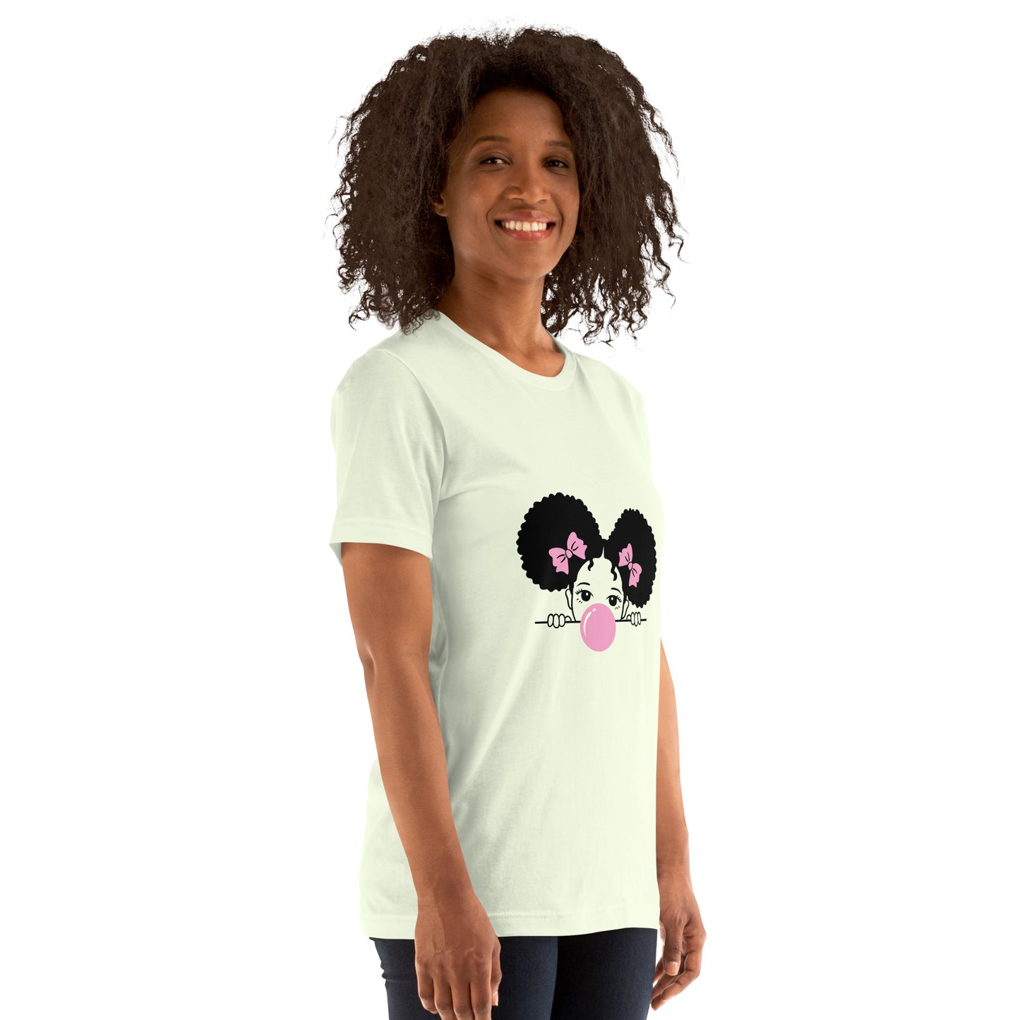 T-Shirts - Cutie (Glamourange Ebony Staple T-Shirts - Front Print 0016 Model)