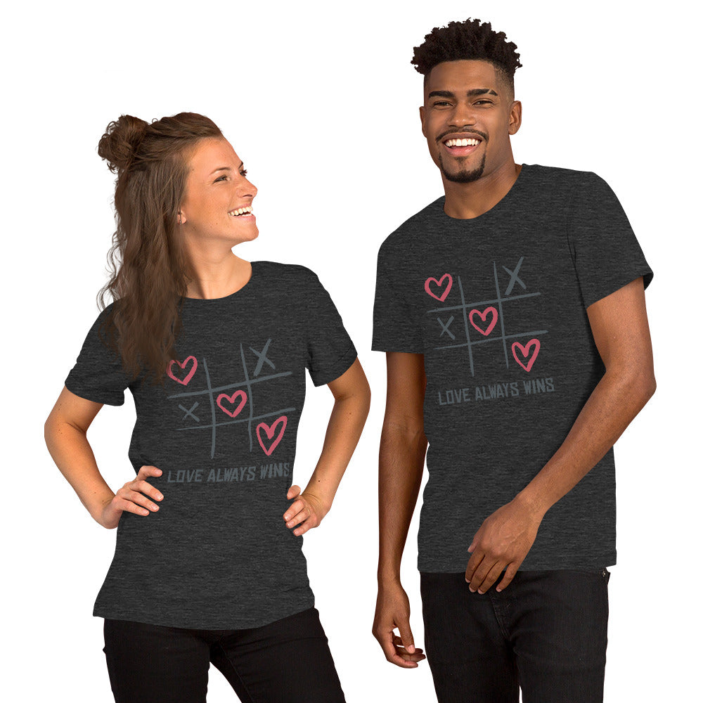 T-Shirts - Love Always Wins (Glamourange Love Staple T-Shirts - Front Print 008 Model)