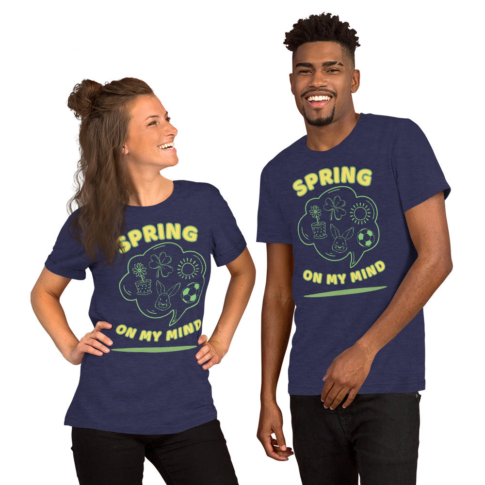 T-Shirts - Spring On my Mind (Glamourange Seasons & Events Staple T-Shirts - Front Print)