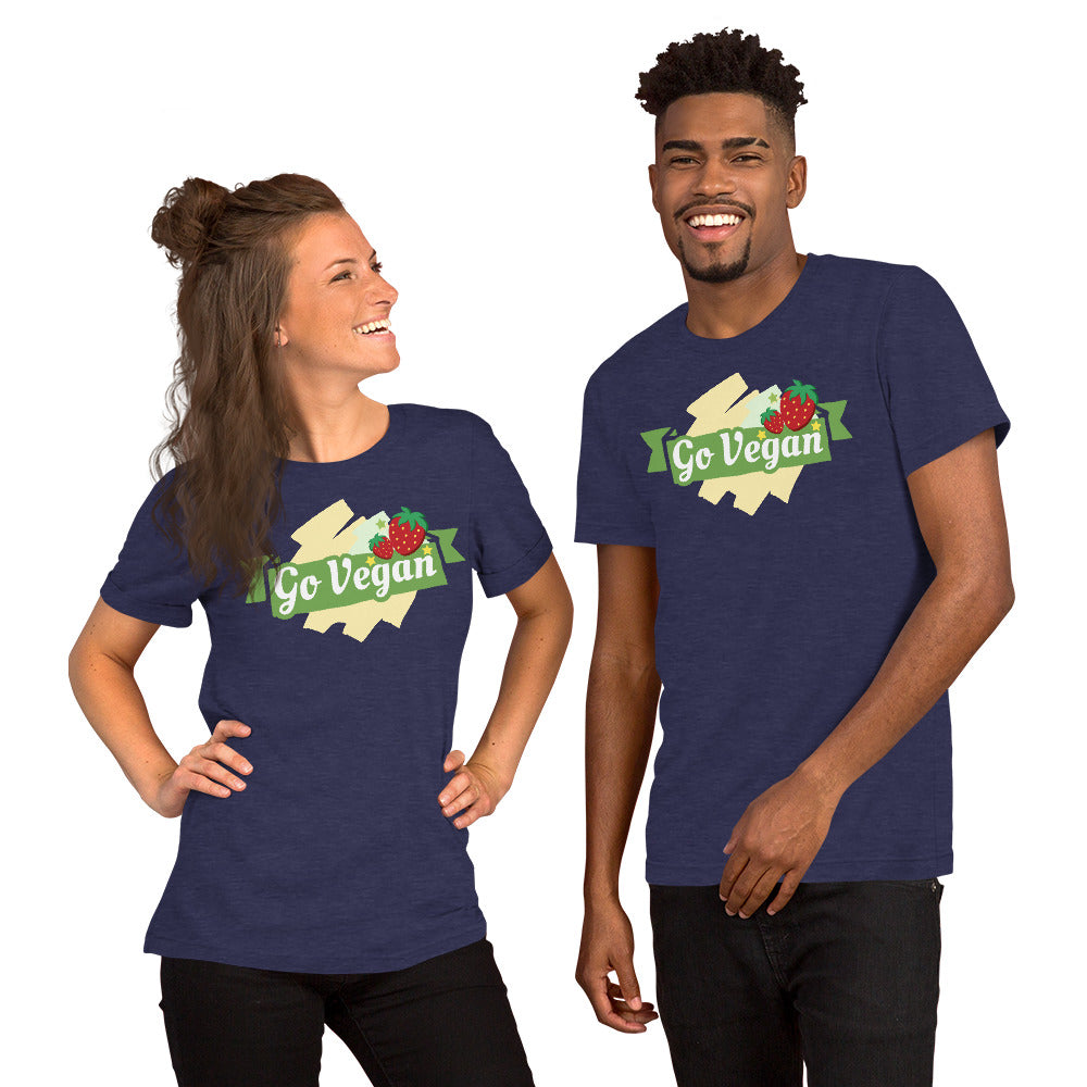 T-Shirts - Go Vegan (Glamourange Environment Staple T-Shirts - Front Print)