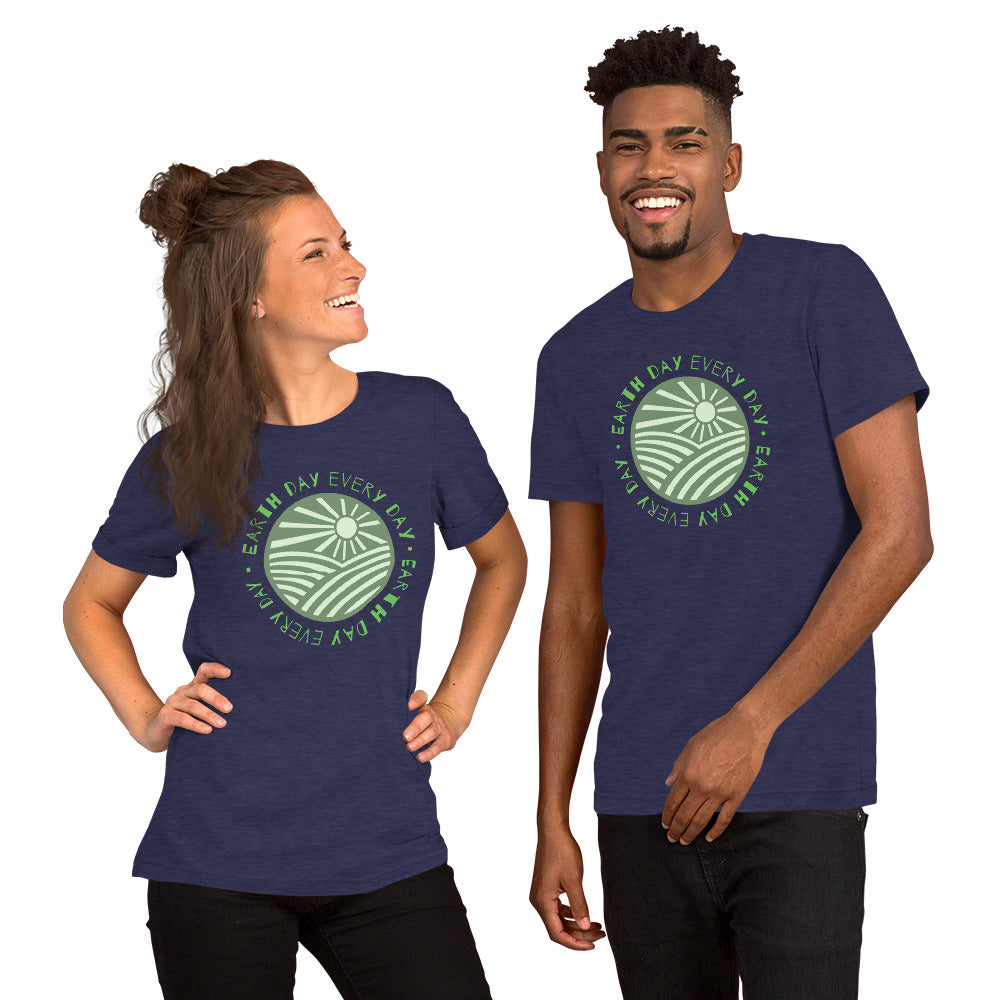 T-Shirts - Earth Day Every Day (Glamourange Environment Staple T-Shirts - Front Print)