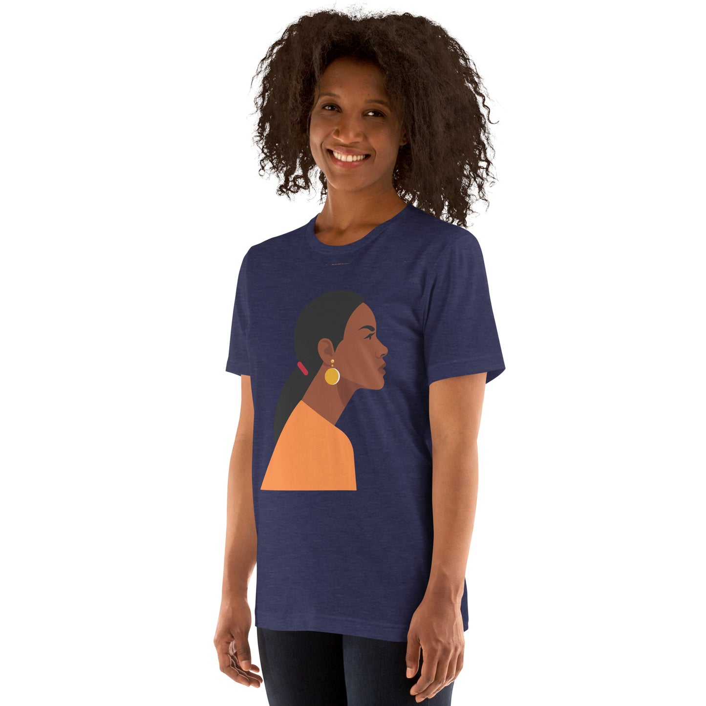 T-Shirts - Cutie (Glamourange Ebony Staple T-Shirts - Front Print 0017 Model)