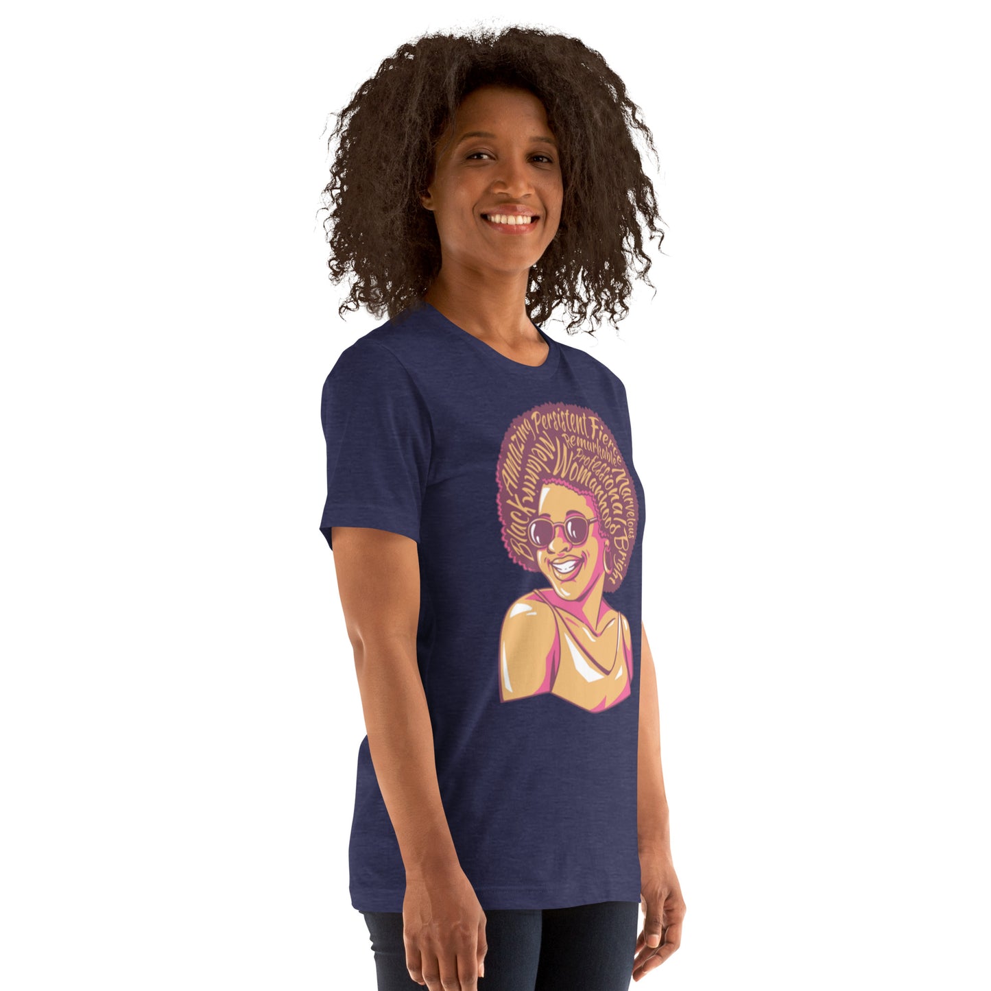 T-Shirts - Marvelous (Glamourange Ebony Staple T-Shirts - Front Print 0011 Model)