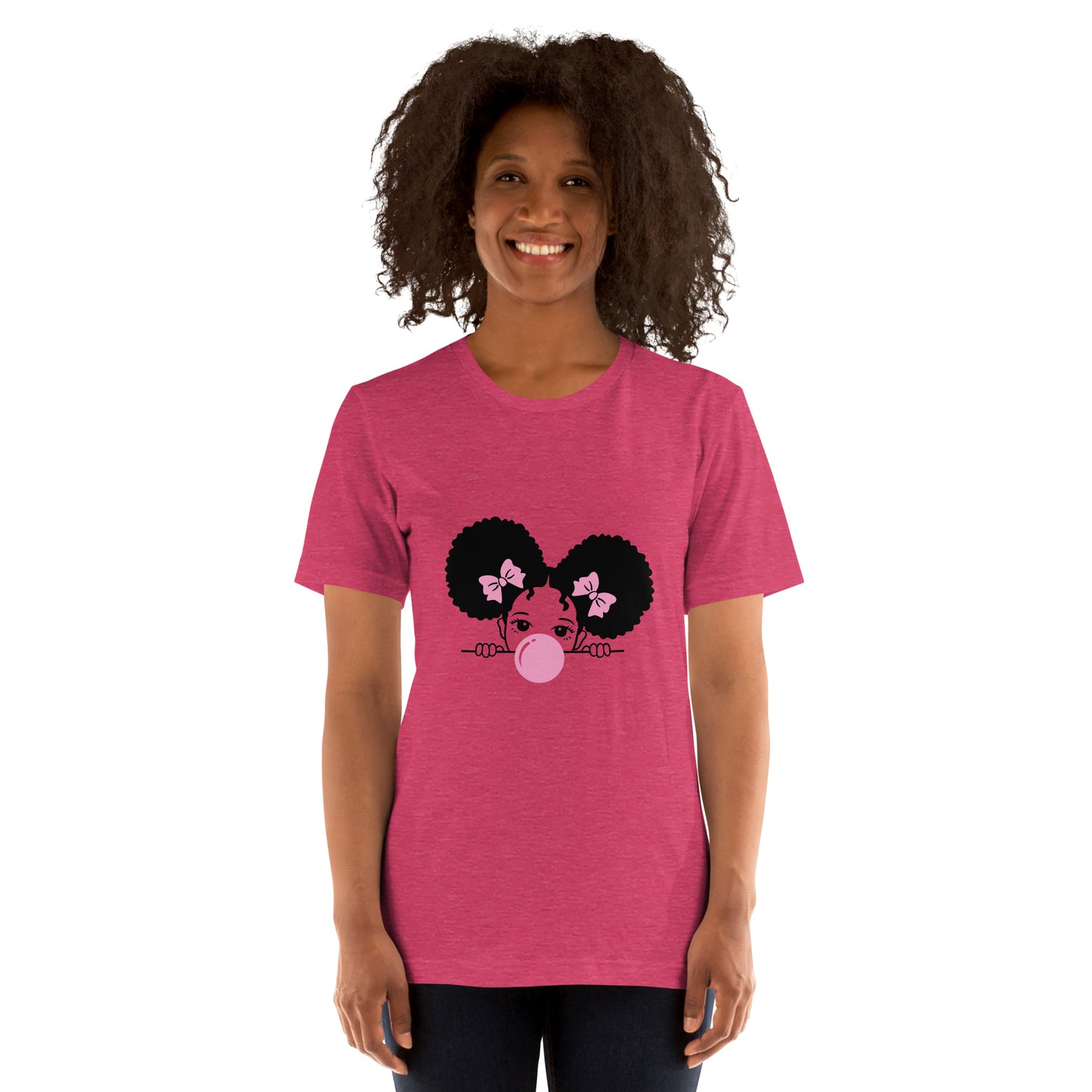 T-Shirts - Cutie (Glamourange Ebony Staple T-Shirts - Front Print 0016 Model)