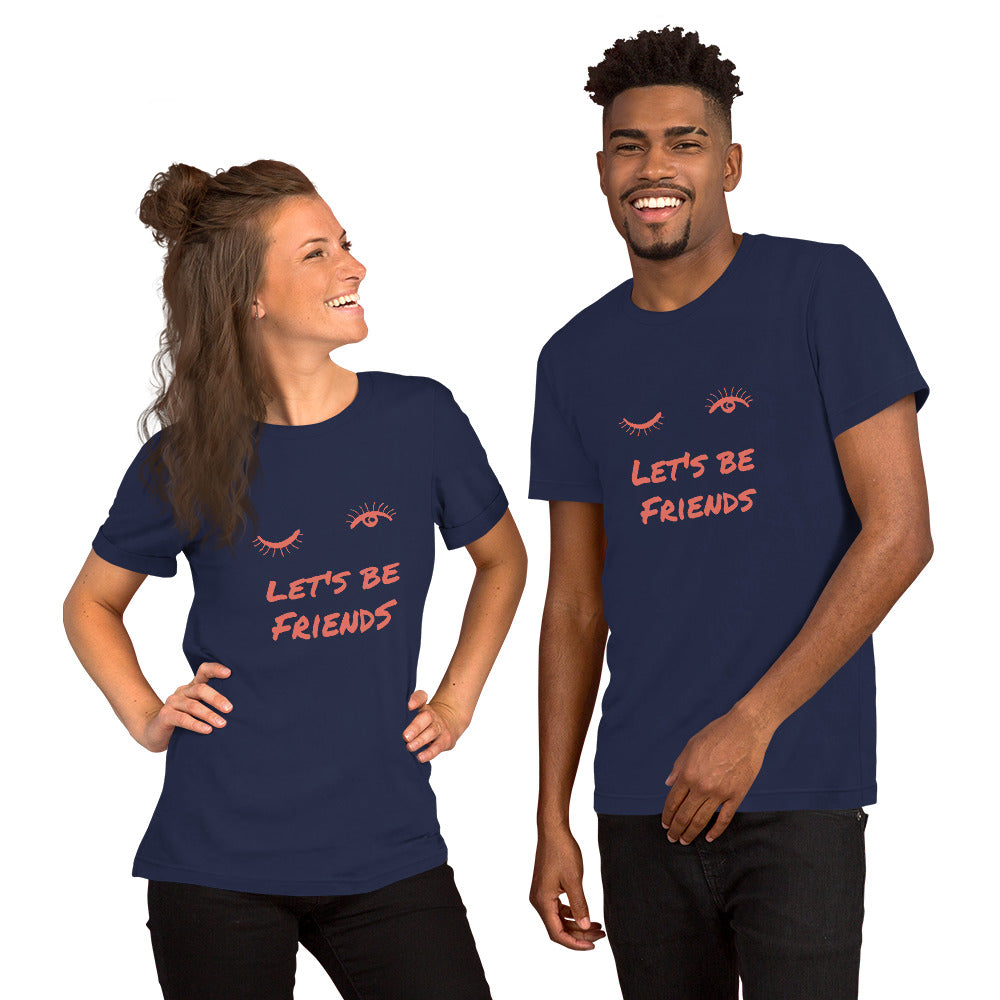 T-Shirts - Let's Be Friends (Glamourange Friendship Staple T-Shirts - Front Print)