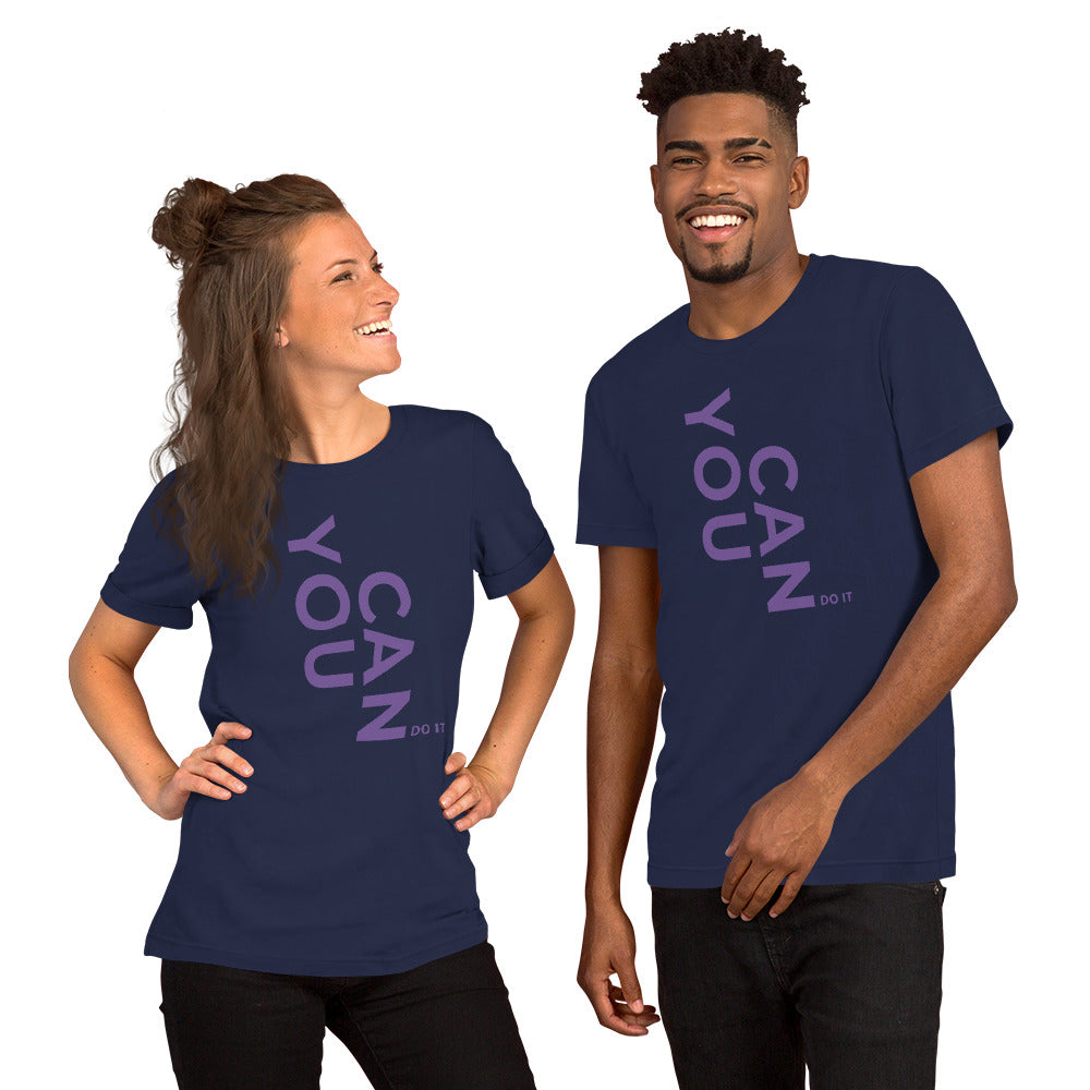 Unisex T Shirts - You Can Do It (Glamourange Motivation Staple T-Shirts - Front Print)