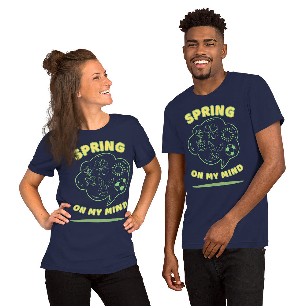 T-Shirts - Spring On my Mind (Glamourange Seasons & Events Staple T-Shirts - Front Print)