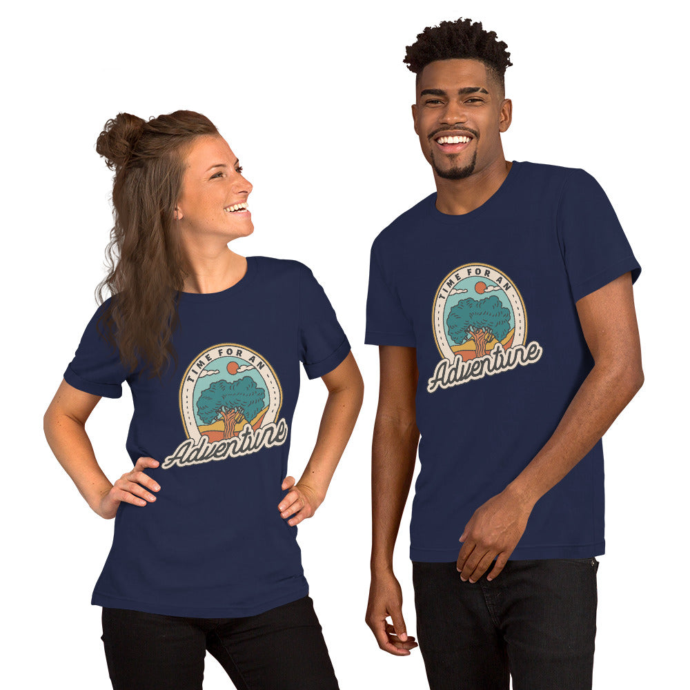 T-Shirts - Time For An Adventure (Glamourange Seasons & Events Staple T-Shirts - Front Print)