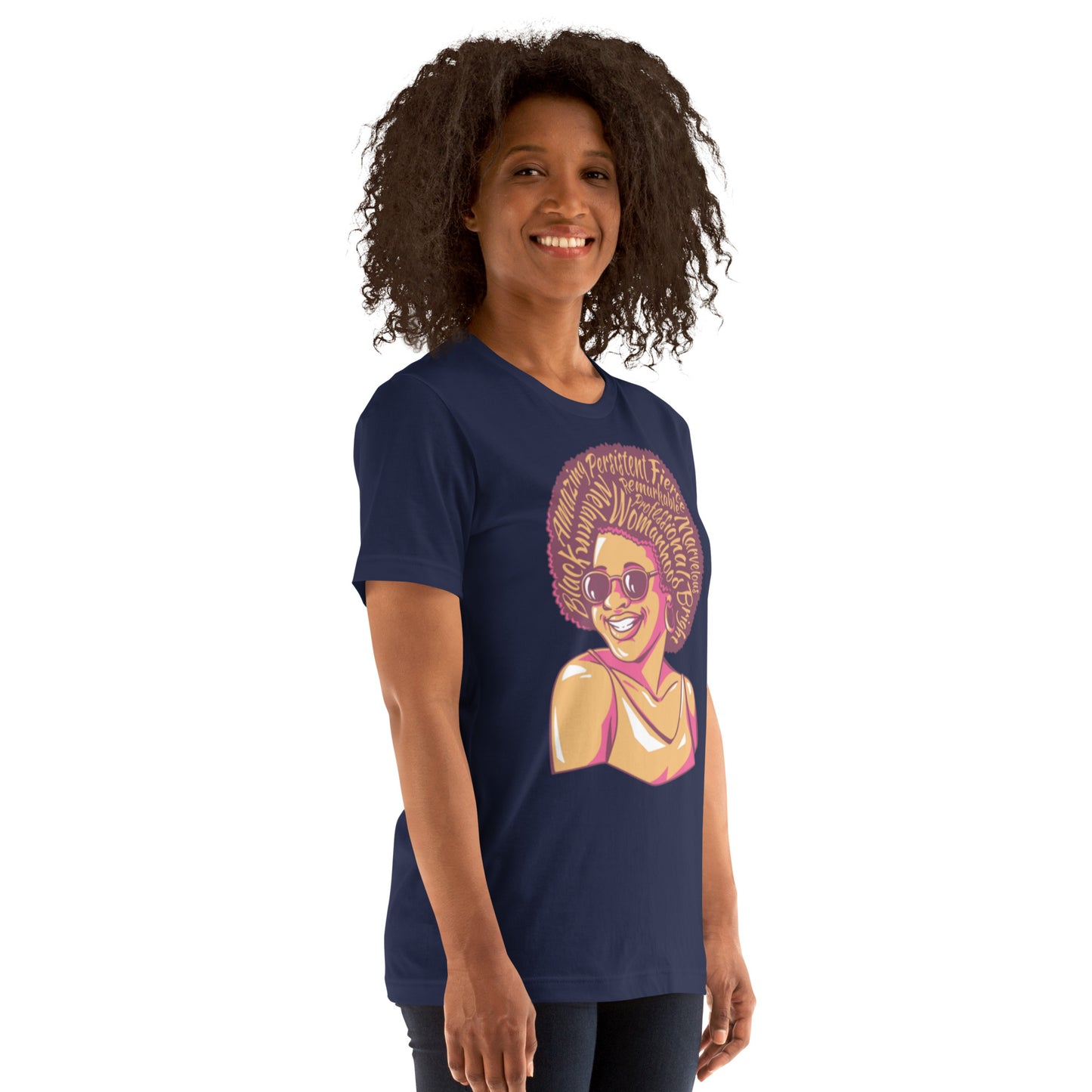 T-Shirts - Marvelous (Glamourange Ebony Staple T-Shirts - Front Print 0011 Model)