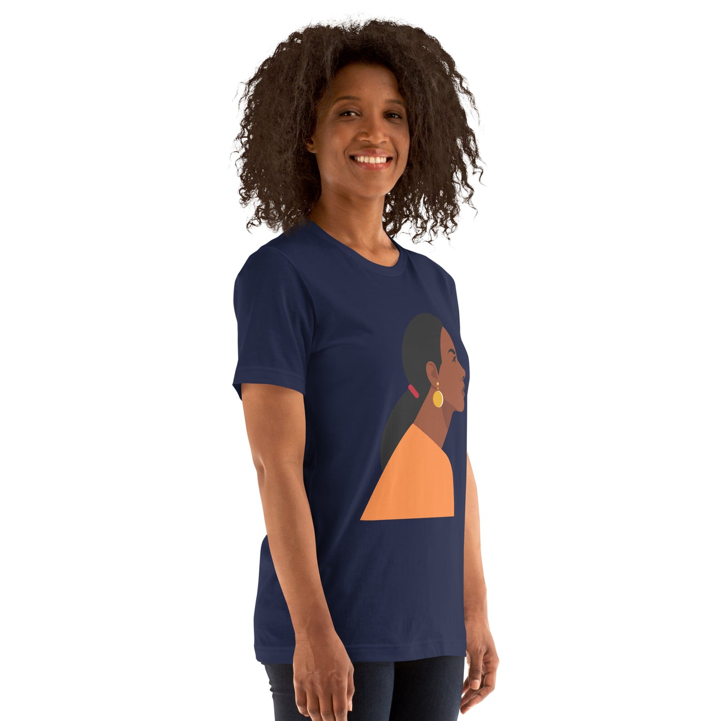 T-Shirts - Cutie (Glamourange Ebony Staple T-Shirts - Front Print 0017 Model)