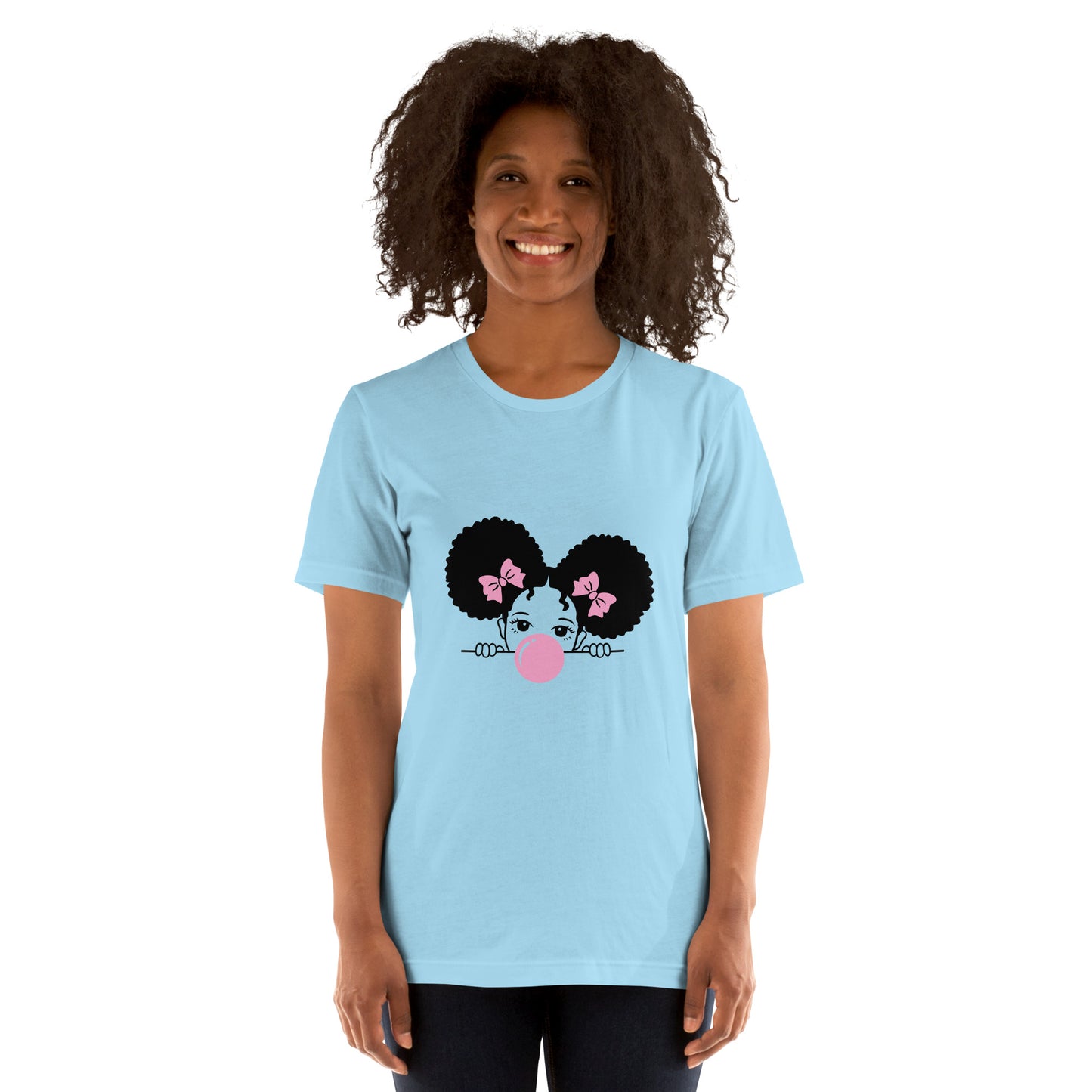 T-Shirts - Cutie (Glamourange Ebony Staple T-Shirts - Front Print 0016 Model)