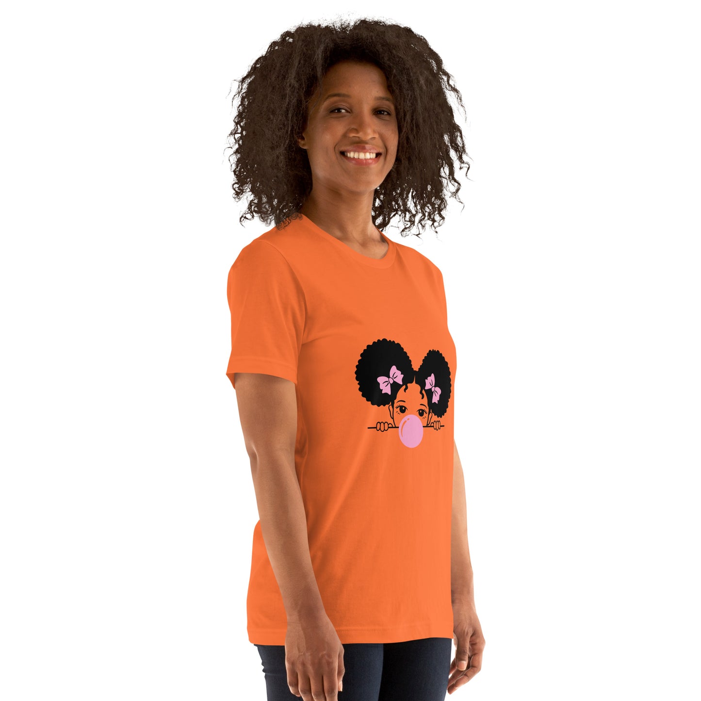 T-Shirts - Cutie (Glamourange Ebony Staple T-Shirts - Front Print 0016 Model)