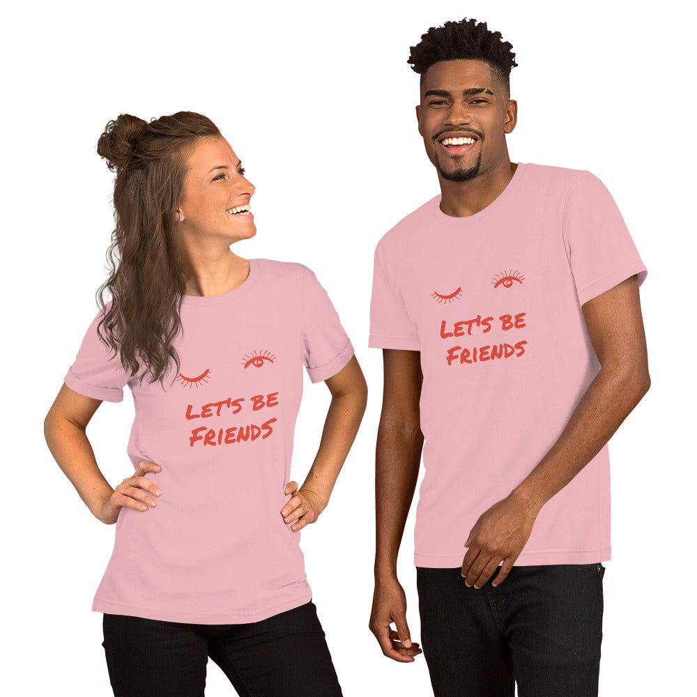 T-Shirts - Let's Be Friends (Glamourange Friendship Staple T-Shirts - Front Print)