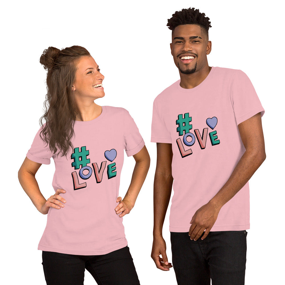 T-Shirts - Love (Glamourange Love Staple T-Shirts - Front Print 001 Model)