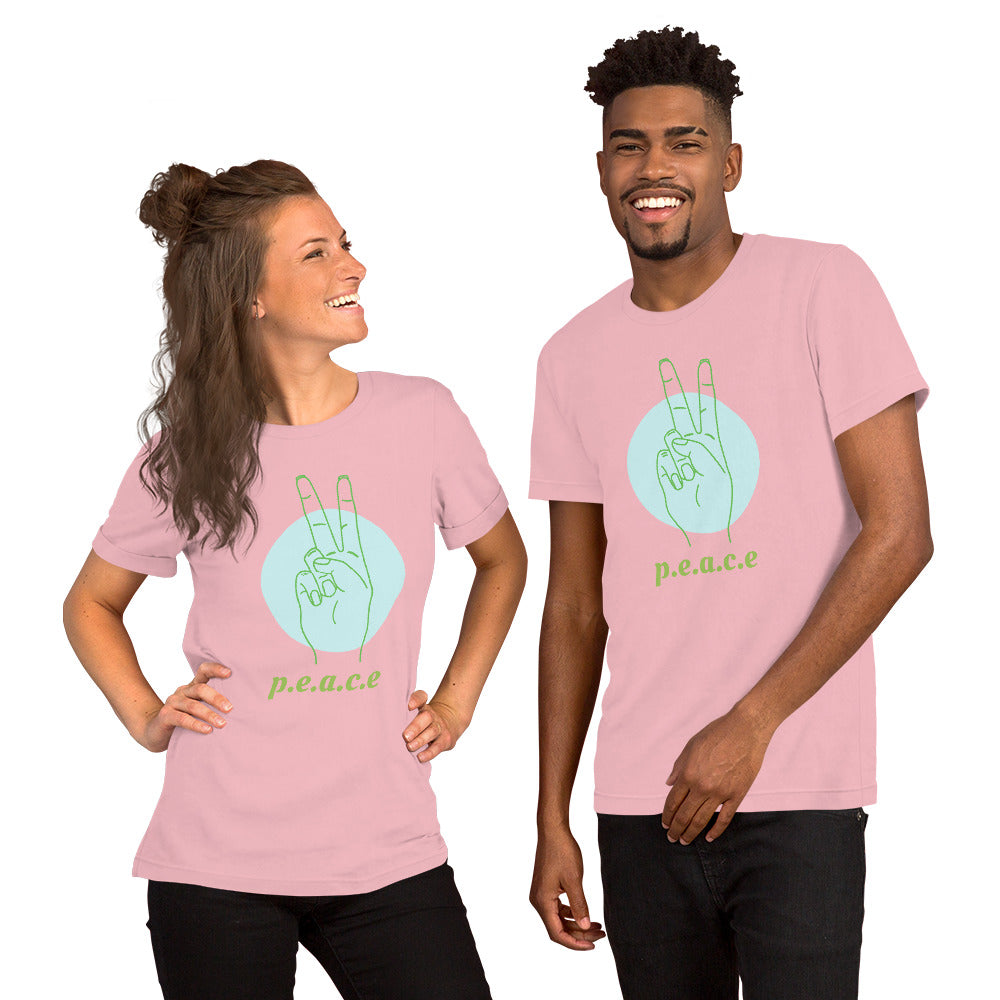 Unisex T Shirts - Peace (Glamourange Motivation Staple T-Shirts - Front Print)