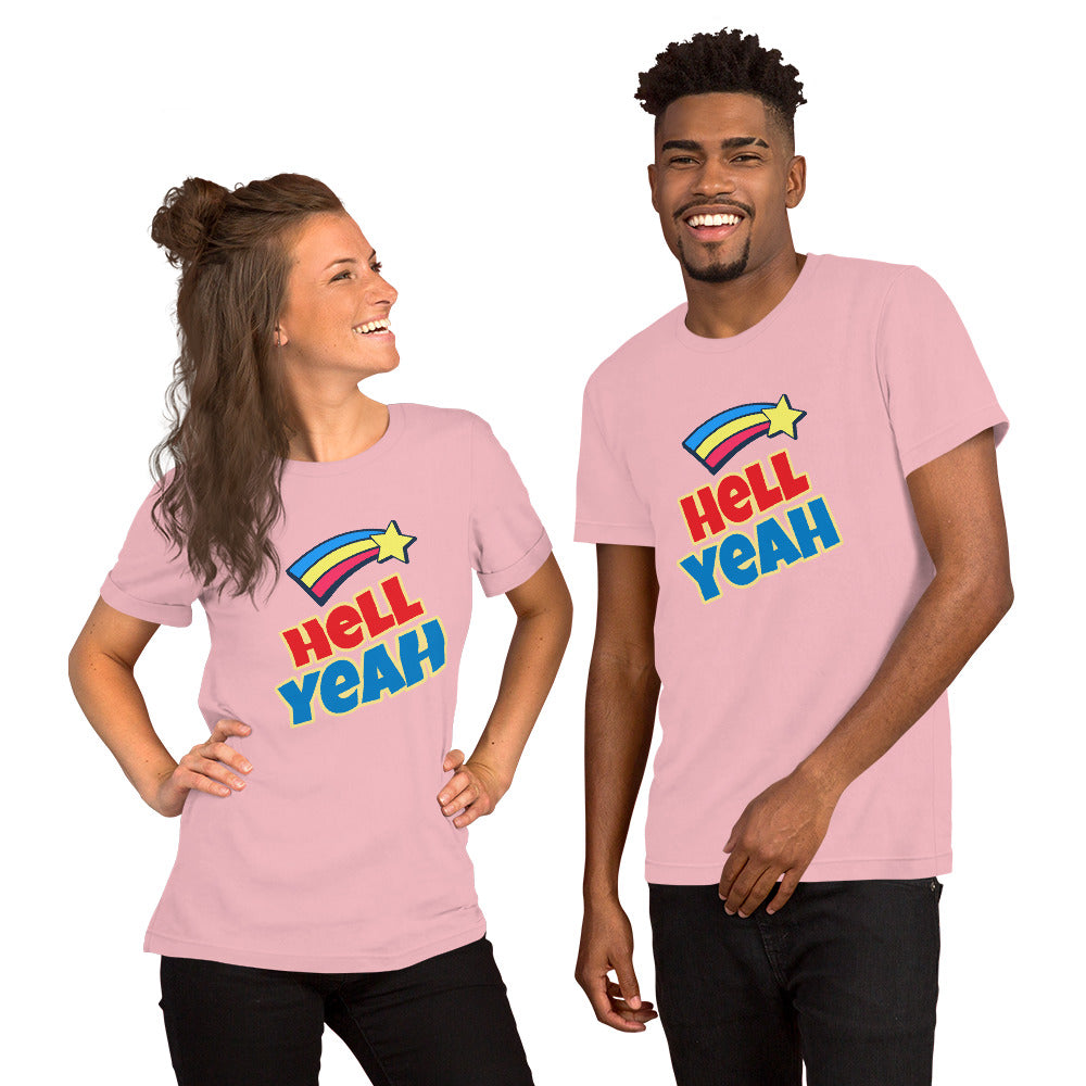 T-Shirts - Hell Yeah (Glamourange Motivation Staple T-Shirts - Front Print)