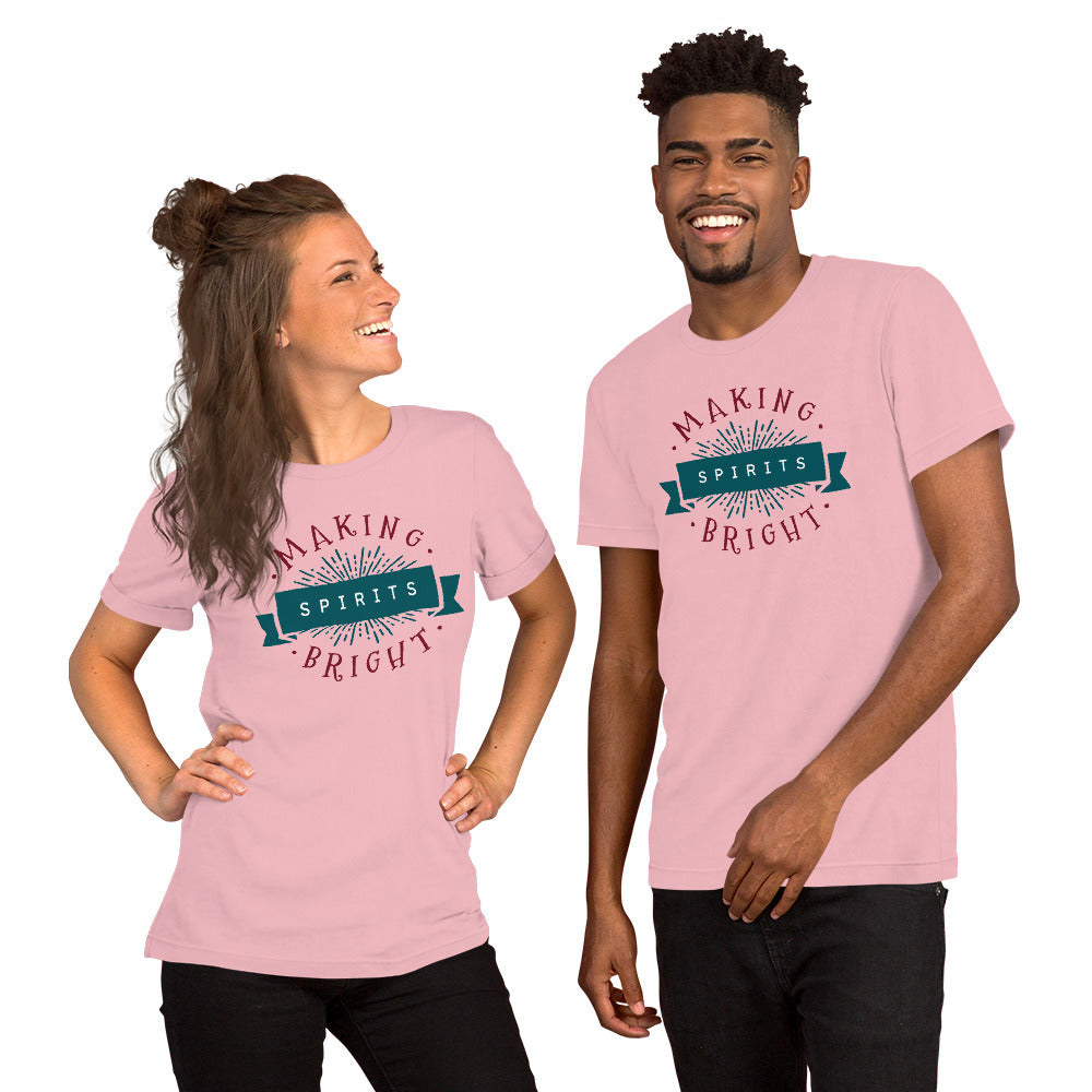 T-Shirts - Making Spirits Bright (Glamourange Seasons & Events Staple T-Shirts - Front Print)