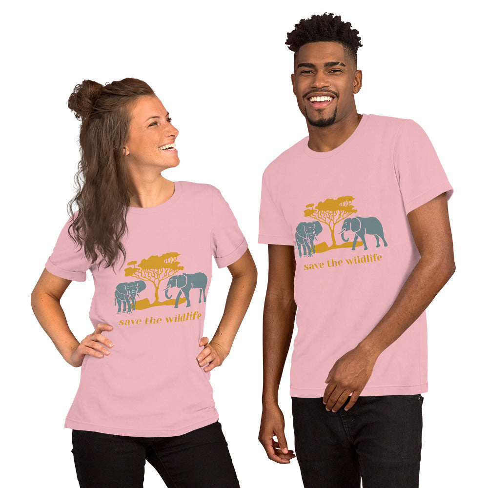 T-Shirts - Save The Wildlife (Glamourange Environment Staple T-Shirts - Front Print)