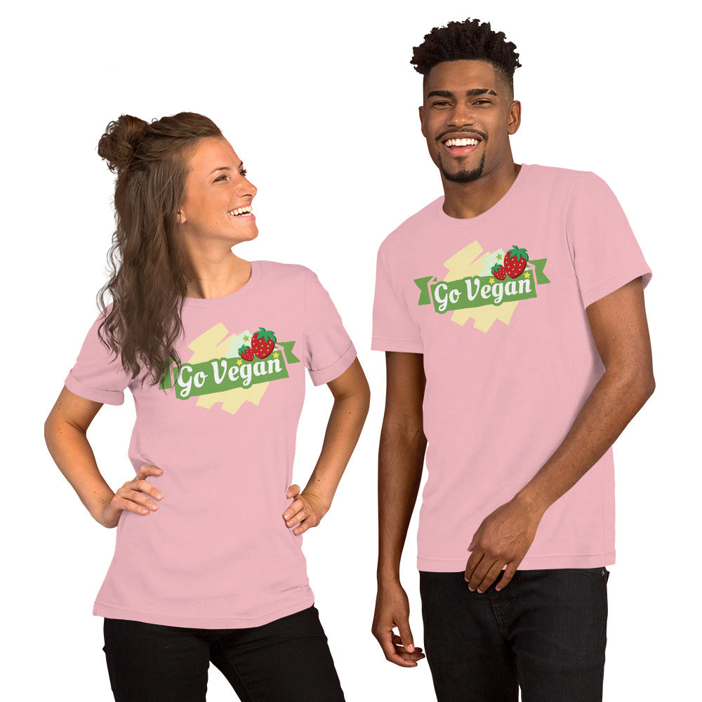 T-Shirts - Go Vegan (Glamourange Environment Staple T-Shirts - Front Print)